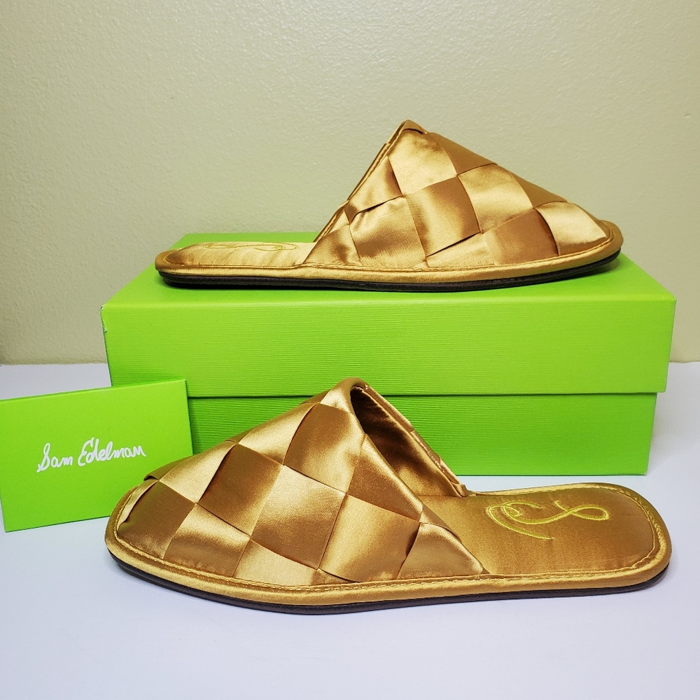 Sam Edelman Rhys Woven Satin Mule , Luxury Womens Slippers